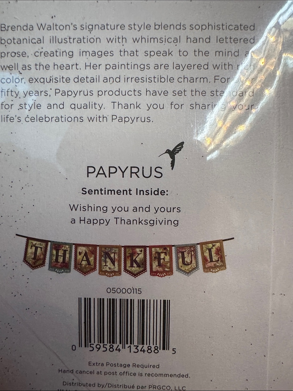 PAPYRUS SET of 4 greeting cards and one Thanksgiving banner. - Picture 8 of 8